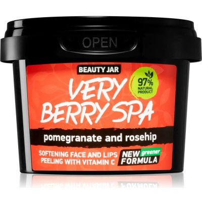 Beauty Jar Very Berry Spa zjemňující cukrový peeling na obličej 120 g – Zbozi.Blesk.cz