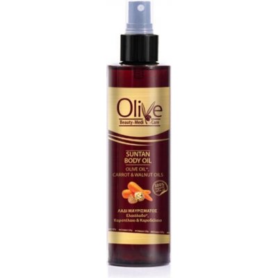 Olive tělový olej na opalování Mrkev a ořechový olej 200 ml – Zboží Mobilmania