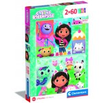 Clementoni Gábinin kouzelný domek 24804 2 x 60 dílků – Zboží Dáma