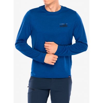 Patagonia L/S Cap Cool Daily Graphic Shirt 73 skyline/clement blue x-dye – Zboží Mobilmania