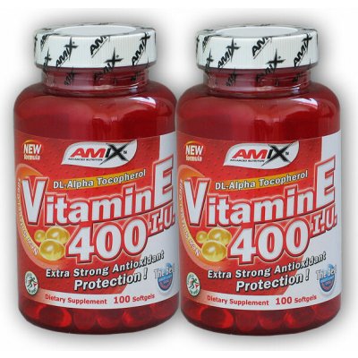 Amix 2x Vitamin E 400IU 100 softgels – Hledejceny.cz