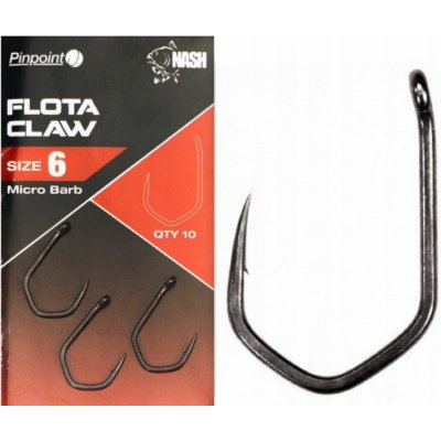 Kevin Nash Pinpoint Flota Claw Micro Barbed vel.8 10 ks – Zboží Dáma
