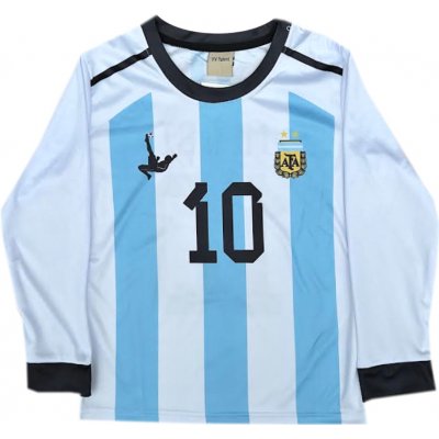 Numberoplus Fotbalové tričko dětské s dlouhým rukávem Argentina Messi. MJ10 – Zboží Dáma