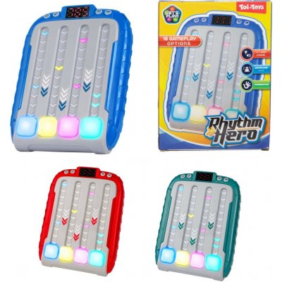 Teddies Digitální hra hlavolam plast 11 x 15cm na baterie se zvukem 3 barvy – Hledejceny.cz