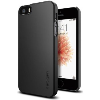 Pouzdro Spigen Thin Fit iPhone SE / 5s / 5 černé