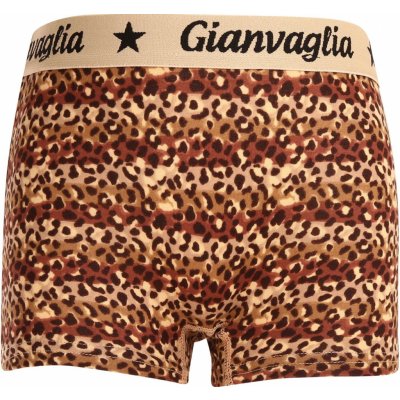 Gianvaglia dívčí kalhotky s nohavičkou boxerky (813) hnědé