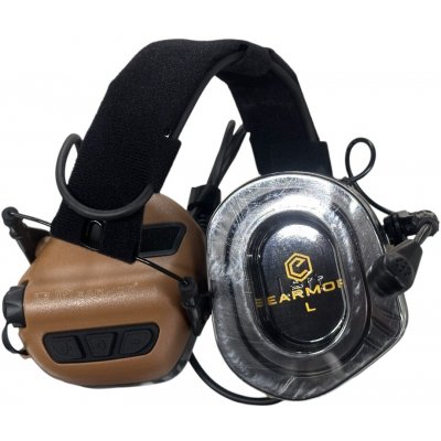 Elektronická sluchátka M31 Plus, Earmor, coyote brown – Sleviste.cz