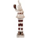 Béžová keramická dekorace Santa Claus ChrisMs - 8*7*23 cm - Clayre & Eef – Hledejceny.cz