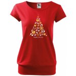 MALFINI Vánoční tričko City Vánoční stromeček 2 – Zboží Dáma