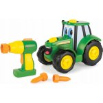 TOMY Traktor John Deere Johnny + šroubovák – Zboží Dáma