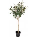 Dekorace umělý stromek olivovník s olivami Olea Tree 15*15*70 cm Clayre & Eef – Zboží Dáma