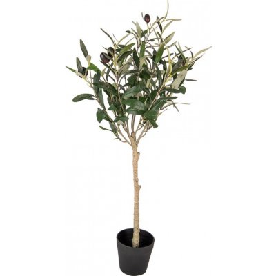 Dekorace umělý stromek olivovník s olivami Olea Tree 15*15*70 cm Clayre & Eef – Zboží Dáma