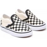 Vans Classic Slip-On Platform black & white checkerboard / white – Zboží Dáma