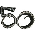 Folat Brýle černé 50 s diamanty – Zboží Dáma