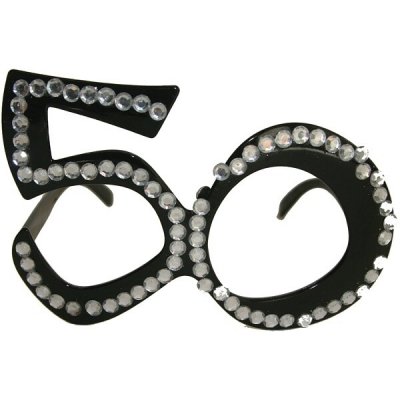 Folat Brýle černé 50 s diamanty – Zboží Dáma