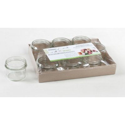 Plastimex sklenice zavařovací hladká d8x6,5cm TO82 235ml 9ks – Hledejceny.cz