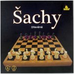 MADE Dřevěné Šachy 21 x 21 cm – Zboží Dáma