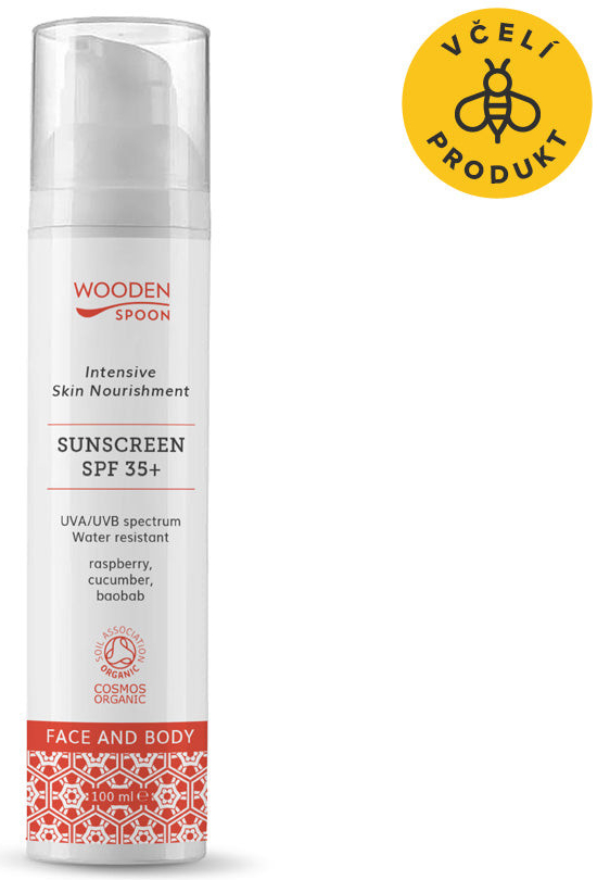 WoodenSpoon opalovací mléko na tvář a tělo SPF35+ 100 ml