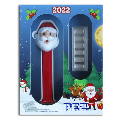 PAMP stříbrný slitek Santa PEZ Dispenser 6 x 5 g