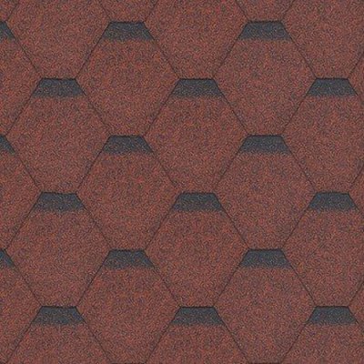 Shinglas Rock Hexagonal červená 3 m² – HobbyKompas.cz