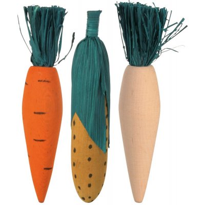 Trixie Dřevěná zelenina 10 cm (3 ks) – Zboží Mobilmania