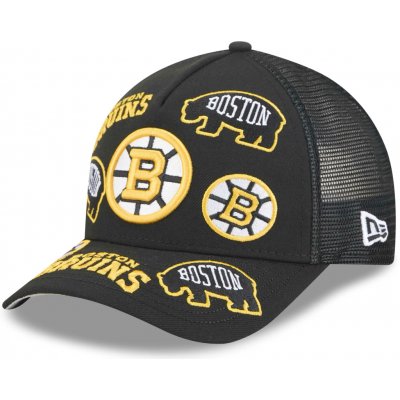 New Era Boston Bruins čepice baseballová kšiltovka NHL 9FORTY M-Crown A-Frame Trucker All Over black – Hledejceny.cz