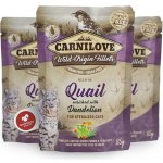 Carnilove Sterilized Cat Quail with Dandelion 85 g – Hledejceny.cz