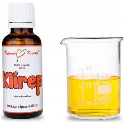 Bylinné kapky Klirep přírodní silice esenciální éterický olej 30 ml – Hledejceny.cz