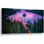 Obraz - Jezero Tahoe, Sierra Nevada, Kalifornie, USA, Čtyřdílný 160x80 cm – Hledejceny.cz