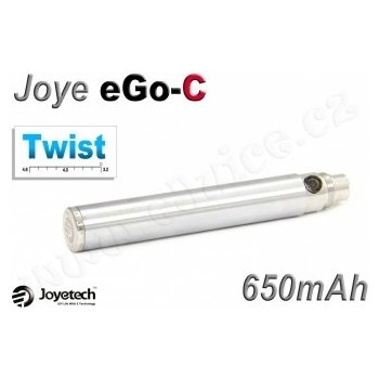 Joyetech eGo-C Twist stříbrná 650mAh