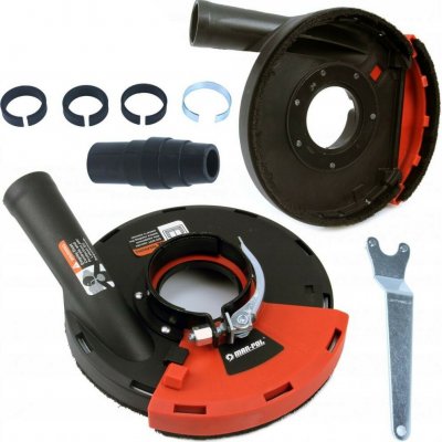 Odsávací kryt s kartáčovým věncem pro úhlové brusky 115-125mm MAR-POL M04100 – Zboží Dáma