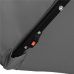 SPRINGOS ATENA GU0046 Zahradní slunečník s led osvětlením 290 cm, šedý – Hledejceny.cz