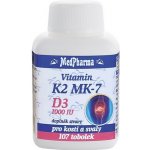 MedPharma Vitamin K2 MK-7+D3 1000 IU 107 tobolek – Hledejceny.cz