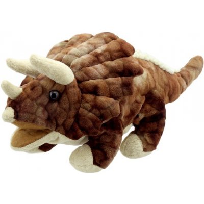 Dino Maňásek na ruku Malý triceratops hnědý Babys 35 cm – Zboží Mobilmania