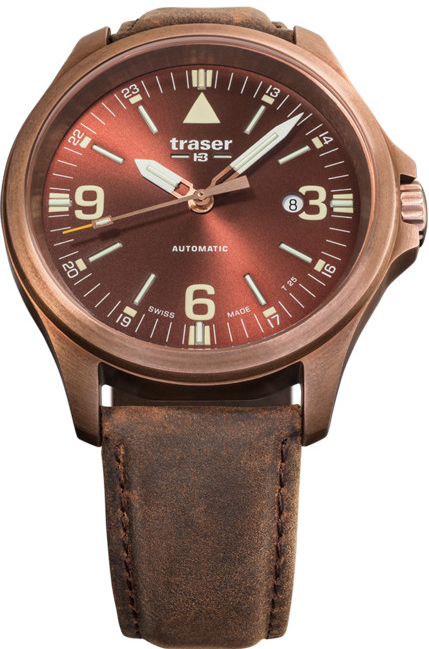 Traser P67 Officer Pro Automatic Bronze Brown kůže