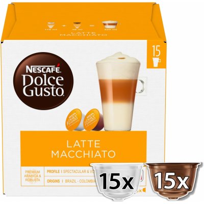 Nescafé kávové kapsle Dolce Gusto Latte Macchiato 15 porcí – Hledejceny.cz