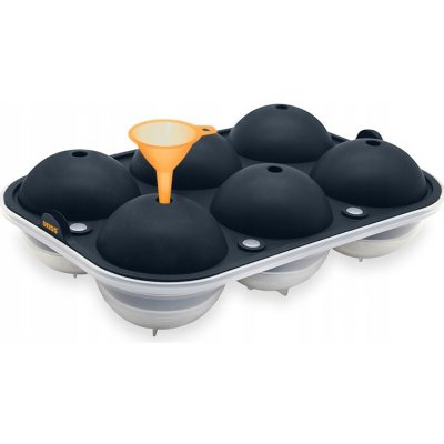 Deiss PRO silikonová forma na velké ledové koule a plastová trychtýř – Sleviste.cz