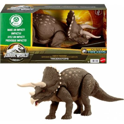 Mattel Jurský svět Dino Trackers Triceratops – Zboží Mobilmania