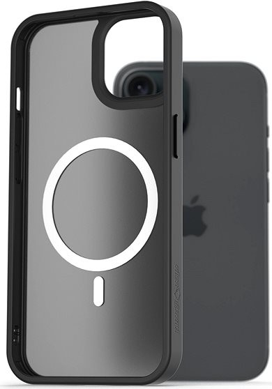 Pouzdro AlzaGuard Matte Case Compatible with MagSafe iPhone 15 černé