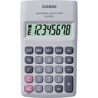 Casio HL815L kapesní kalkulačka displej 8 míst, 463330 – Hledejceny.cz