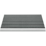 FLOMA Topline Černo stříbrná hliníková kartáčová vstupní rohož 50 x 80 x 1,5 cm – Zboží Dáma