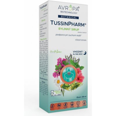 Avropa TussinPharm bylinný sirup 200 ml – Hledejceny.cz