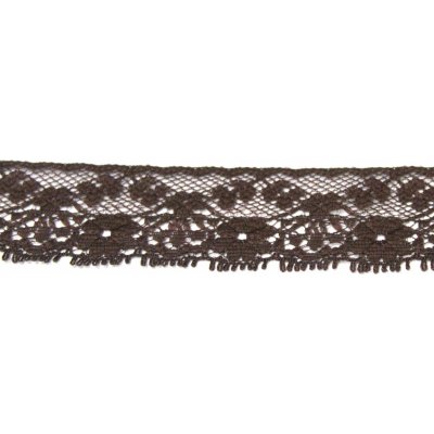 Krajka pevná 25mm nylon 541206 metráž - více barev Barva: 0025 hnědá – Zboží Mobilmania