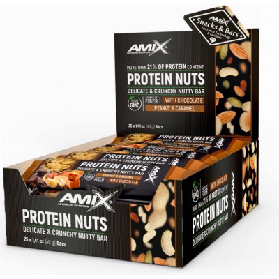 Amix Protein Nuts Bar 25 x 40 g – Hledejceny.cz