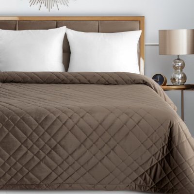 EUROFIRANY PŘEHOZ NA POSTEL RIA6 220X240 CM HNĚDÝ – Zboží Mobilmania