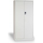 Spisová skříň s kódovým zámkem, 1850 x 900 x 400 mm, šedá – Zboží Dáma