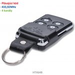 Kovoinox T6405 - 4-kanálový vysílač s posuvnou krytkou, plovoucí kód, černý – Zboží Mobilmania