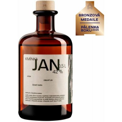 Šafránka JAN Kmínka 42% 0,5 l (holá láhev) – Zboží Dáma
