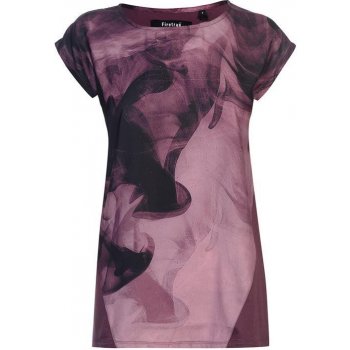 Firetrap Hera T Shirt Ladies Burgundy smoke