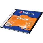 Verbatim DVD-R 4,7GB 16x, AZO, slimbox, 1ks (43547) – Hledejceny.cz